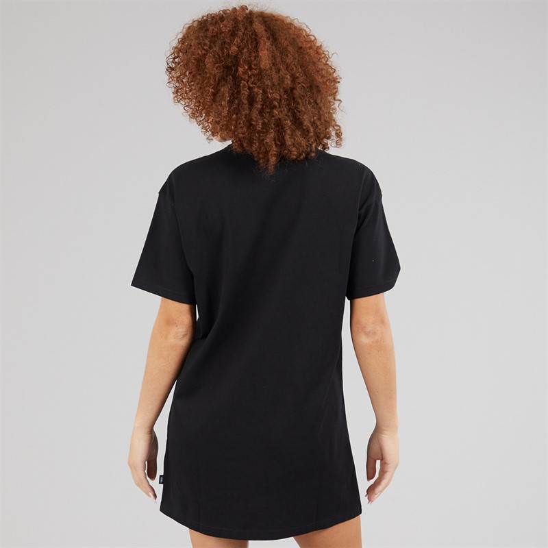 Vans Womens Center Vee Logo T-Shirt Dress Black