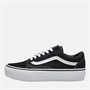 Vans Womens Old Skool Platform Trainers Black/White