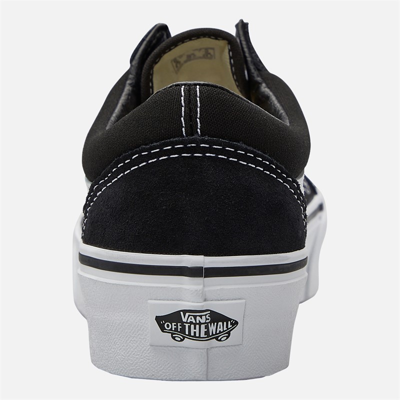 Vans Womens Old Skool Platform Trainers Black/White