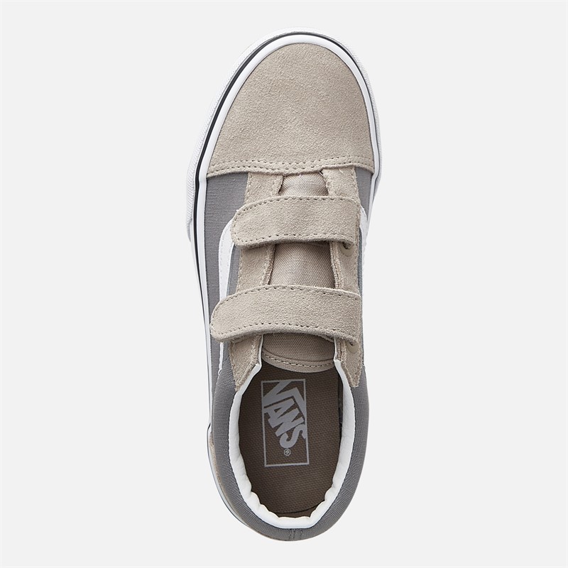 Vans Kids Old Skool Velcro Trainers Frost Gray