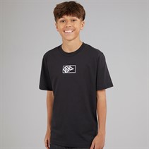 Vans Boys Blocked Box Logo T-Shirt Black
