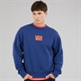 Vans Mens Stretch Logo Sweatshirt Deep Indigo/Flame