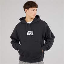 Vans Mens Stretch Logo Hoodie Black/White