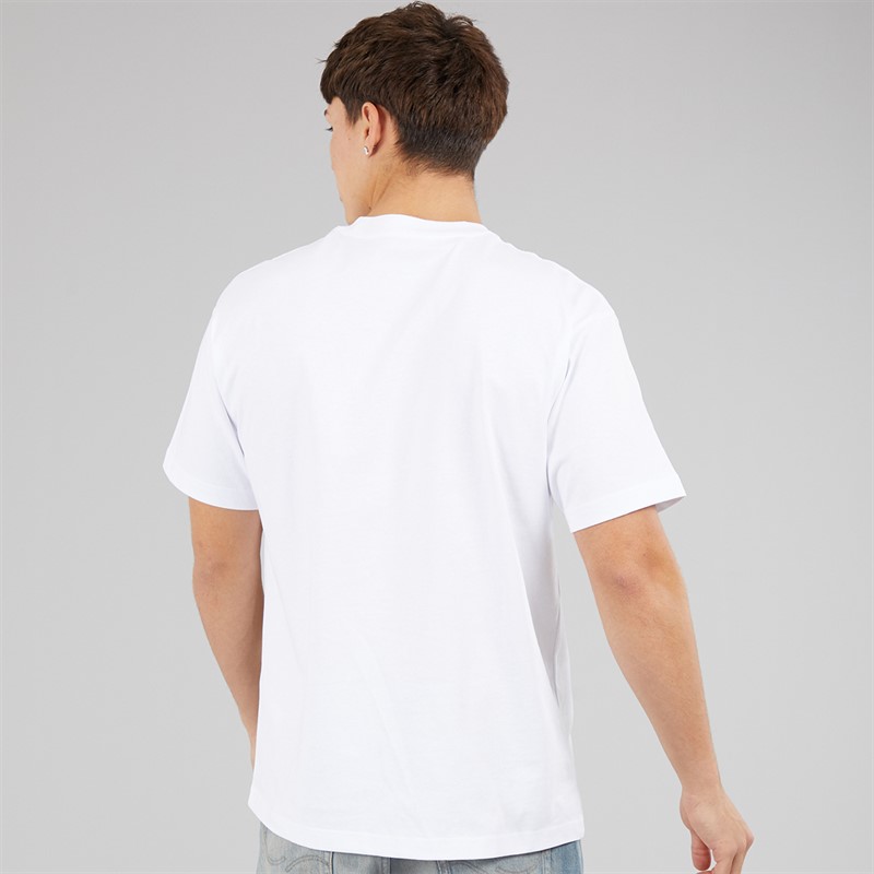 Vans Mens Left Chest Logo Loose T-Shirt White
