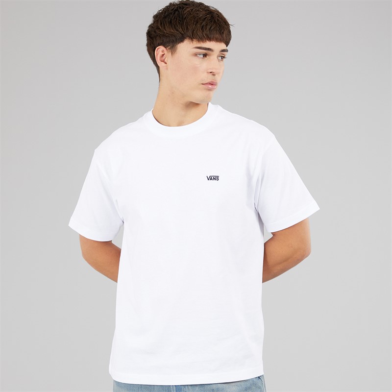 Vans Mens Left Chest Logo Loose T-Shirt White