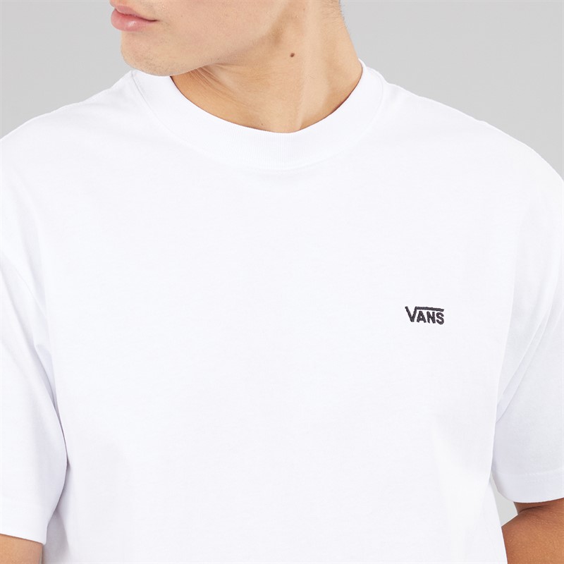 Vans Mens Left Chest Logo Loose T-Shirt White
