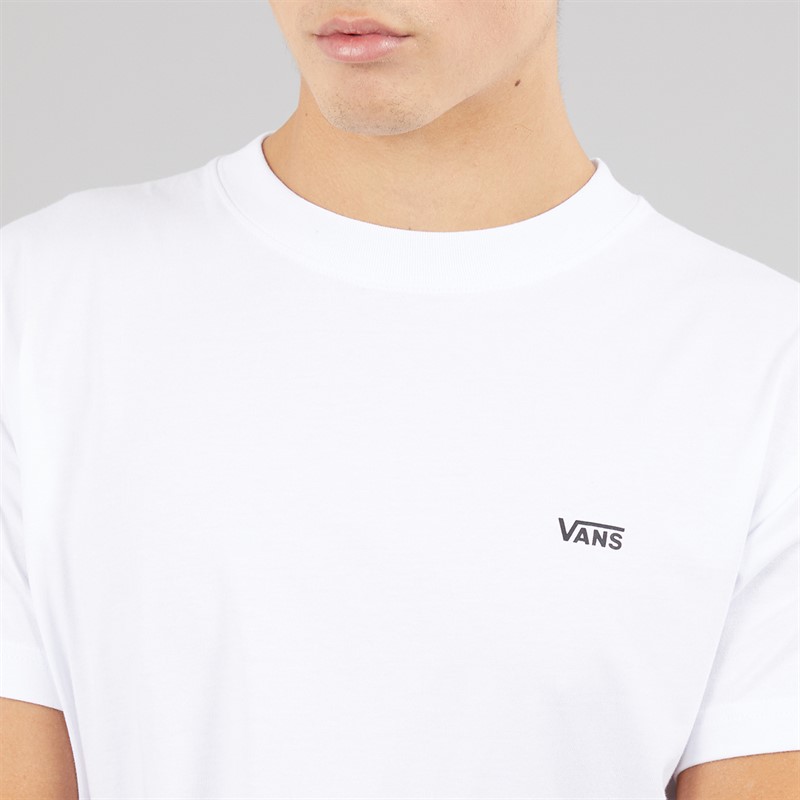 Vans Mens Left Chest Logo T-Shirt White