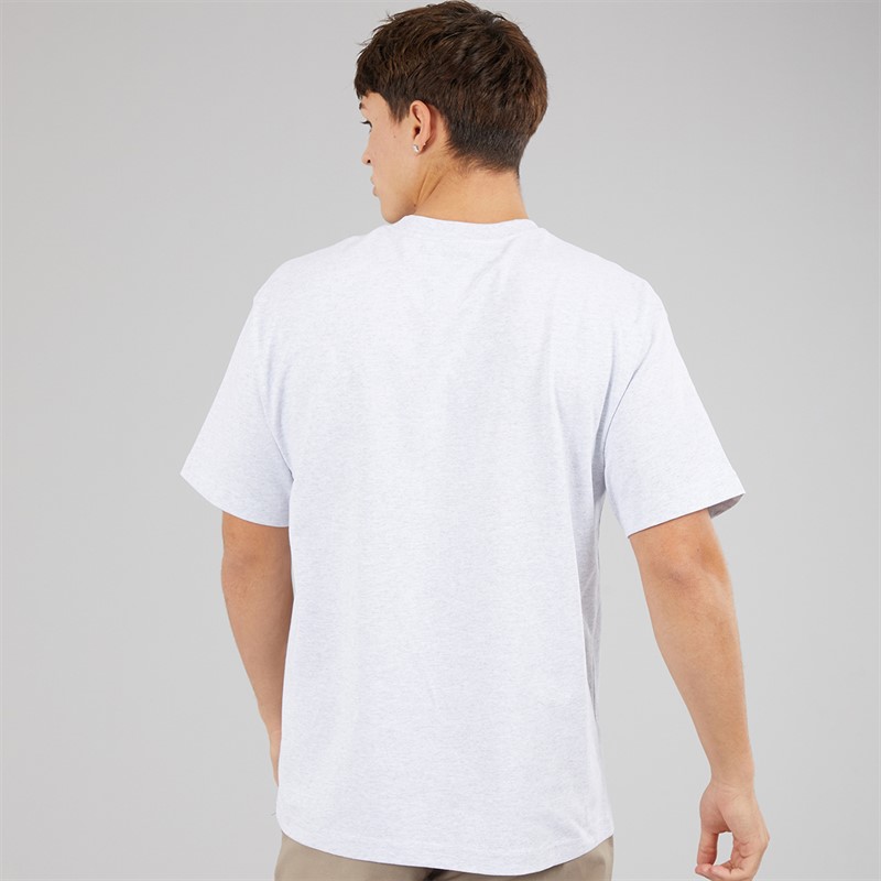 Vans Mens Left Chest Logo Loose T-Shirt Light Grey Heather