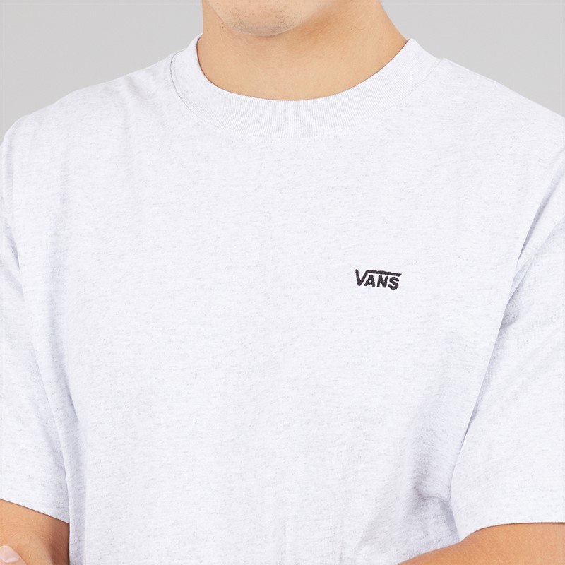 Vans Mens Left Chest Logo Loose T-Shirt Light Grey Heather