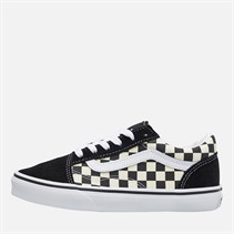 Vans Kids Old Skool Checkerboard Trainers Black/White