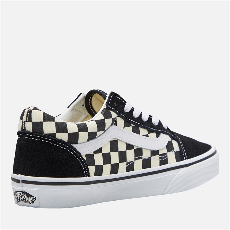 Vans Kids Old Skool Checkerboard Trainers Black/White