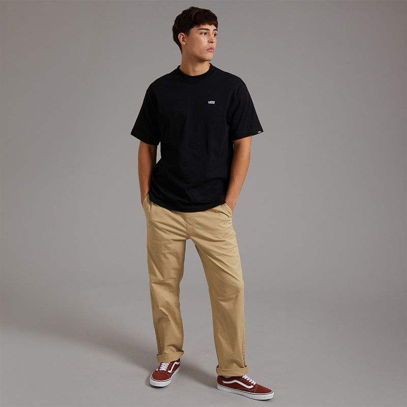 Vans Mens Left Chest Logo Loose T-Shirt Black