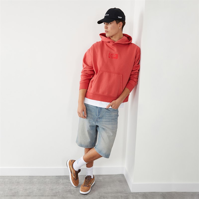 Vans Mens Premium Pullover Hoodie Crimson Haze