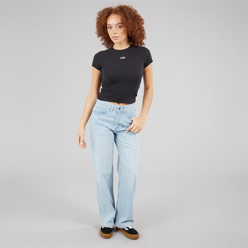 Vans Womens Sirelle Pocket Puddle Jeans Light Stonewash
