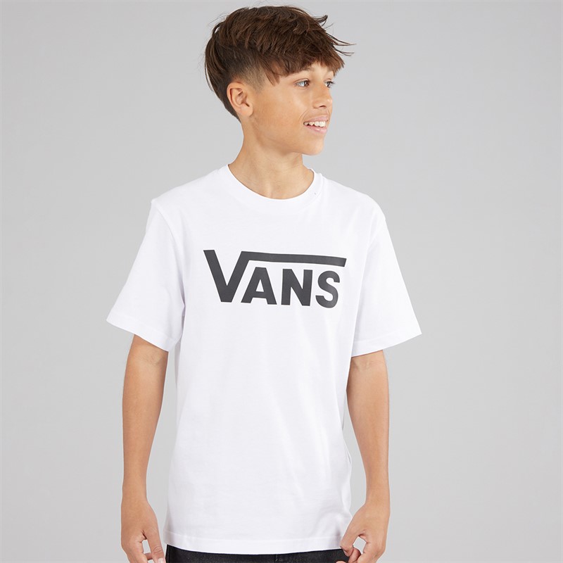 Vans Boys Classic Logo T-Shirt White/Black