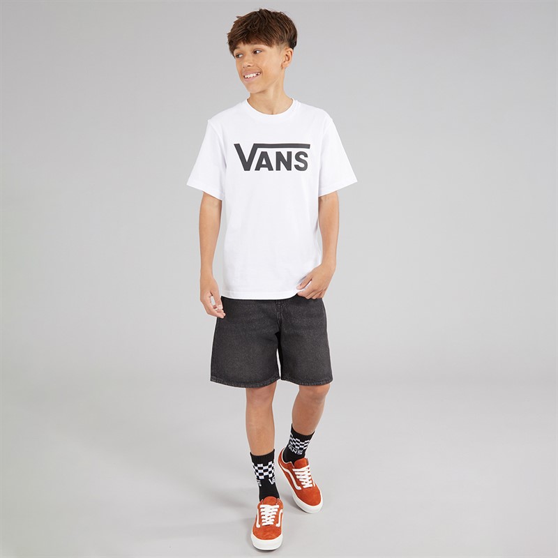 Vans Boys Classic Logo T-Shirt White/Black