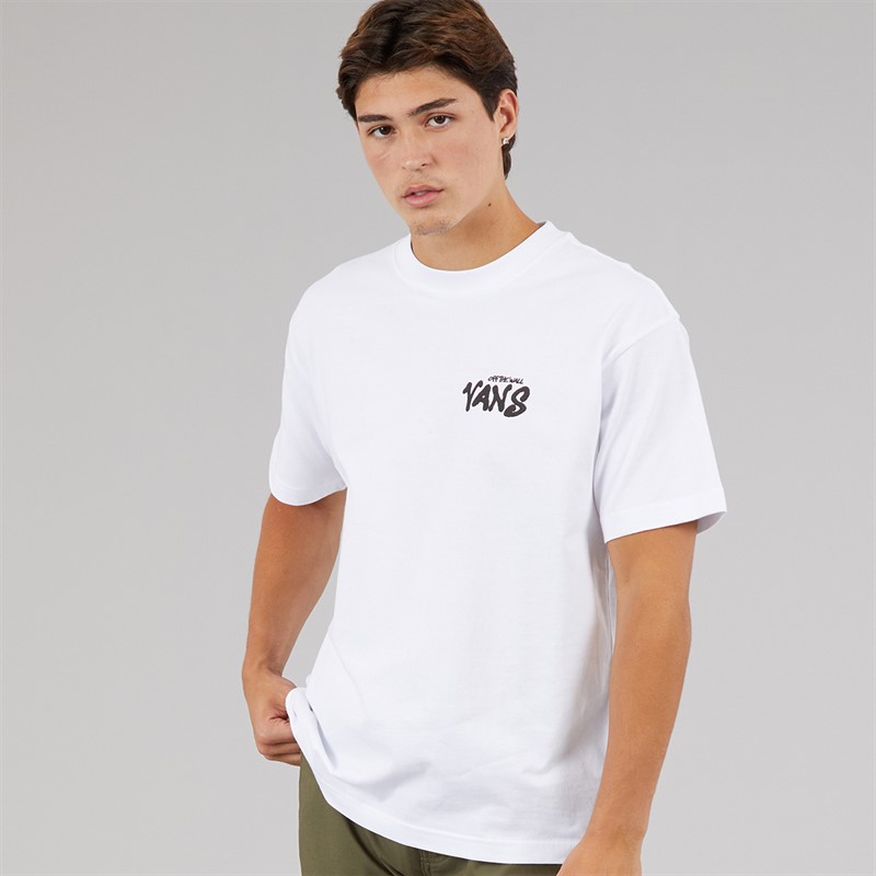Vans Mens Repear Sam Back Graphic T-Shirt White