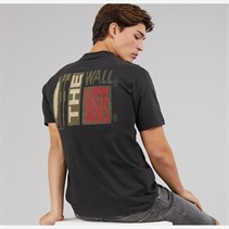 Vans Mens Stretch Stack Back Graphic T-Shirt Black