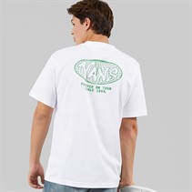 Vans Mens World Tour Back Graphic Loose Fit T-Shirt White
