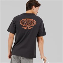 Vans Mens World Tour Back Graphic Loose Fit T-Shirt Black