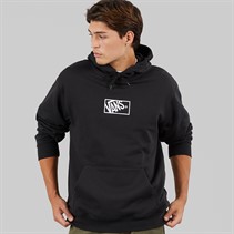 Vans Mens Blocked Box Logo Hoodie Black
