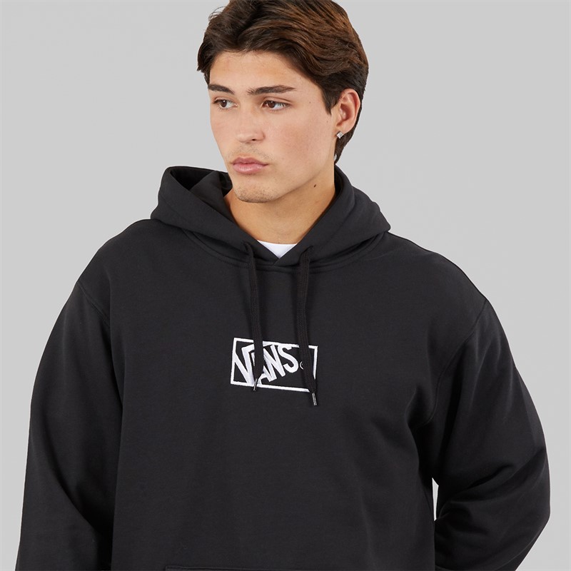 Vans Mens Blocked Box Logo Hoodie Black