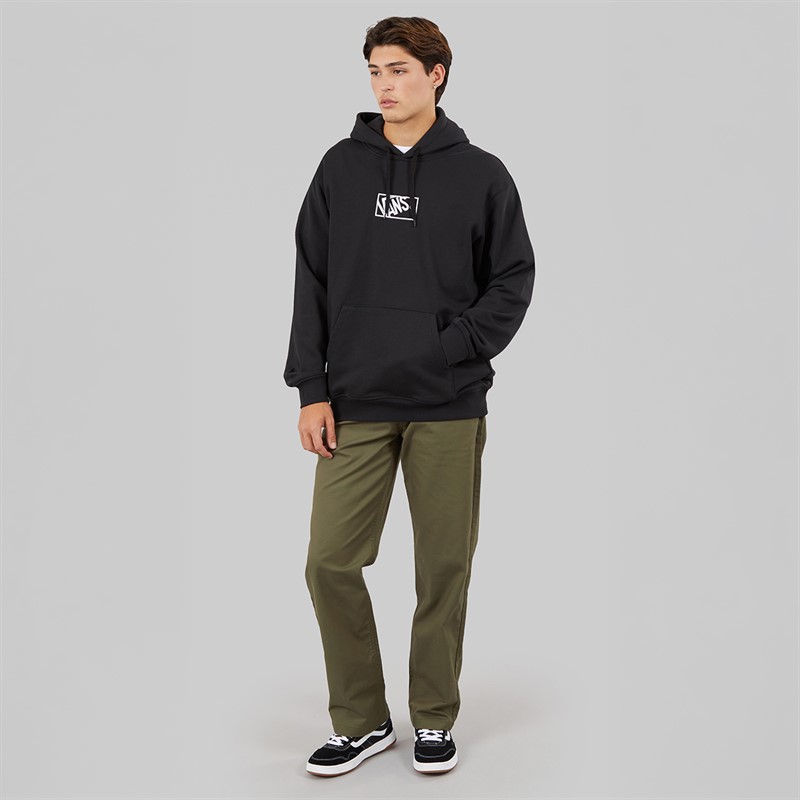 Vans Mens Blocked Box Logo Hoodie Black