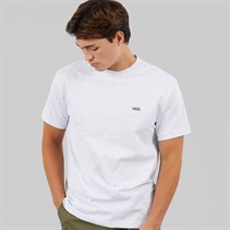 Vans Mens Left Chest Logo T-Shirt Light Grey Heather