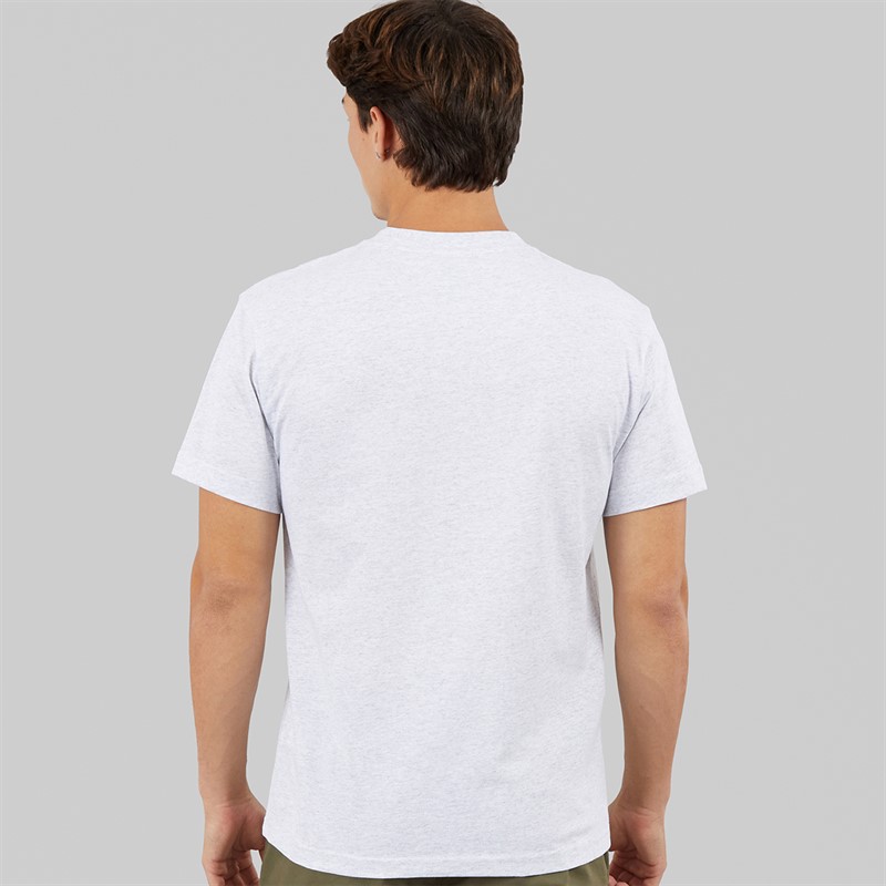 Vans Mens Left Chest Logo T-Shirt Light Grey Heather