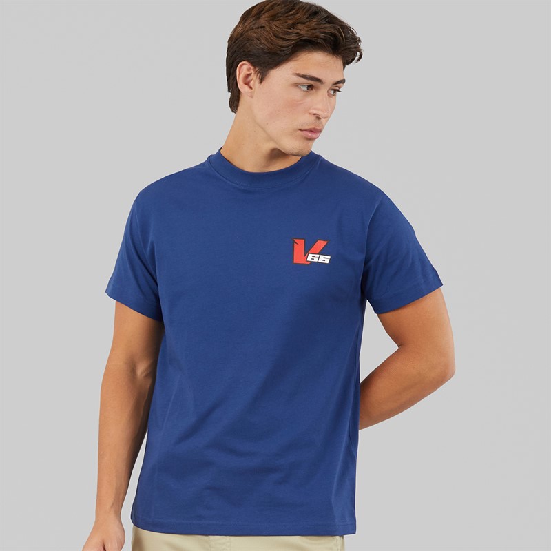 Vans Mens Drift Classic Back Graphic T-Shirt Deep Indigo