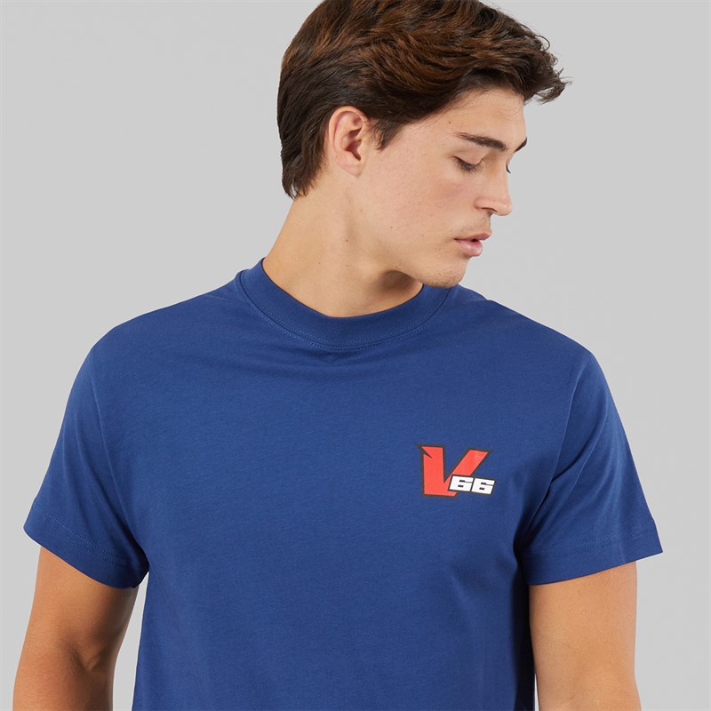 Vans Mens Drift Classic Back Graphic T-Shirt Deep Indigo