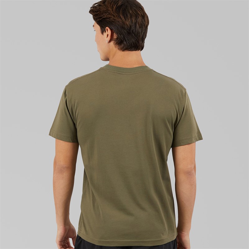 Vans Mens Left Chest Logo T-Shirt Mossy Olive