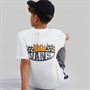 Vans Boys Racing Flames Back Graphic T-Shirt White