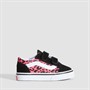 Vans Infant Girls Old Skool Velcro Trainers Diva Pink