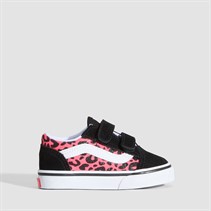 Vans Infant Girls Old Skool Velcro Trainers Diva Pink