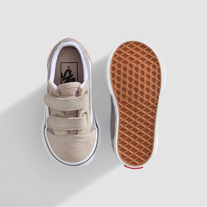 Vans Infant Old Skool Velcro Trainers Frost Gray