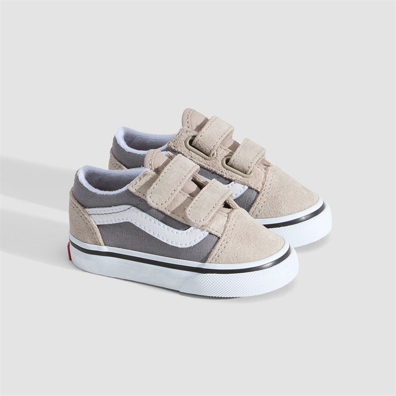 Vans Infant Old Skool Velcro Trainers Frost Gray