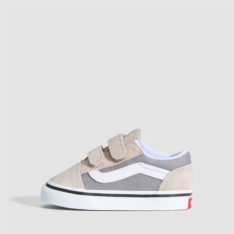 Vans Infant Old Skool Velcro Trainers Frost Gray