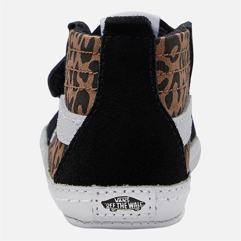 Vans Girls Infant SK8-Hi Crib Trainers Black/Brown