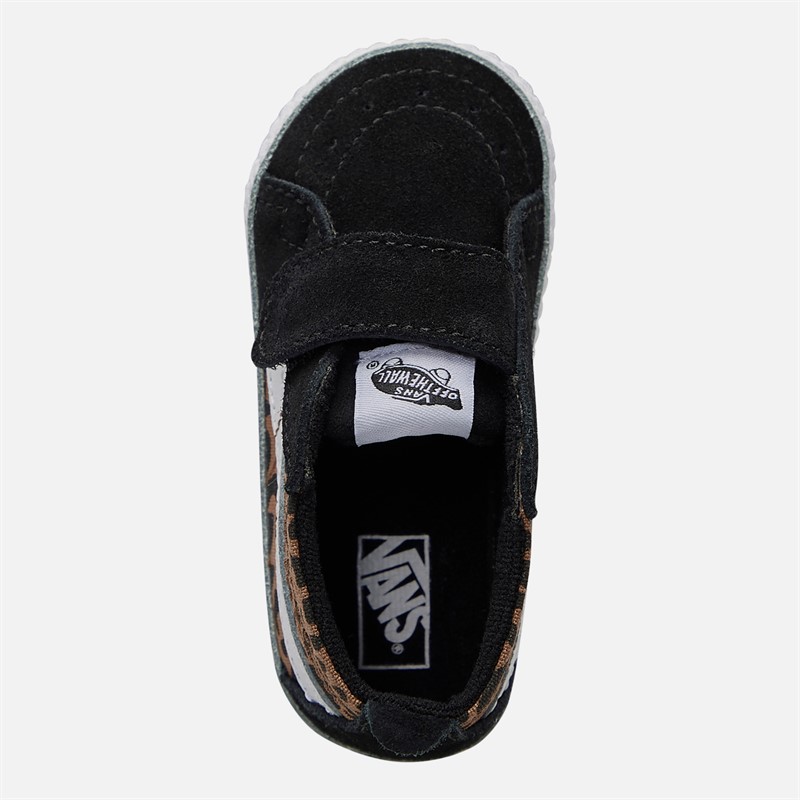 Vans Girls Infant SK8-Hi Crib Trainers Black/Brown