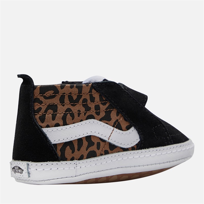 Vans Girls Infant SK8-Hi Crib Trainers Black/Brown