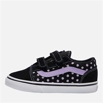 Vans Infant Girls Old Skool Velcro Trainers Purple