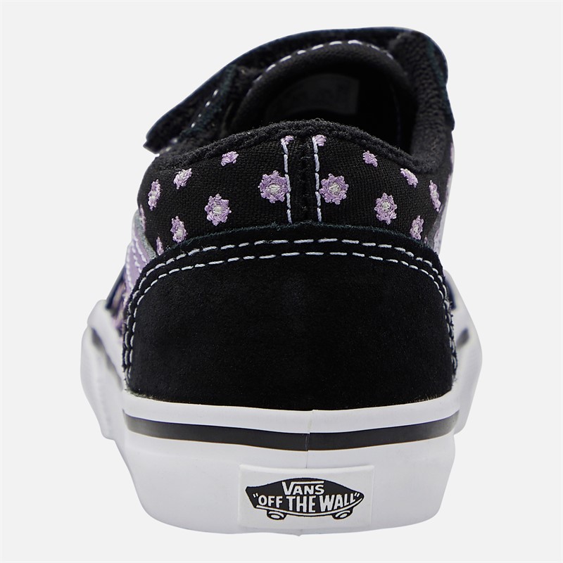 Vans Infant Girls Old Skool Velcro Trainers Purple