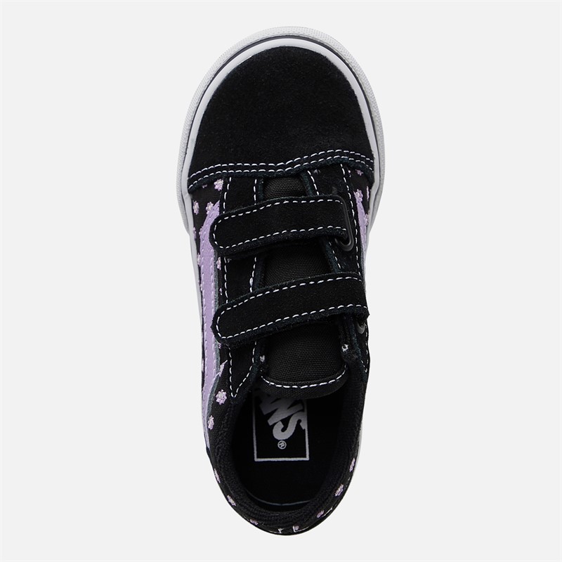 Vans Infant Girls Old Skool Velcro Trainers Purple