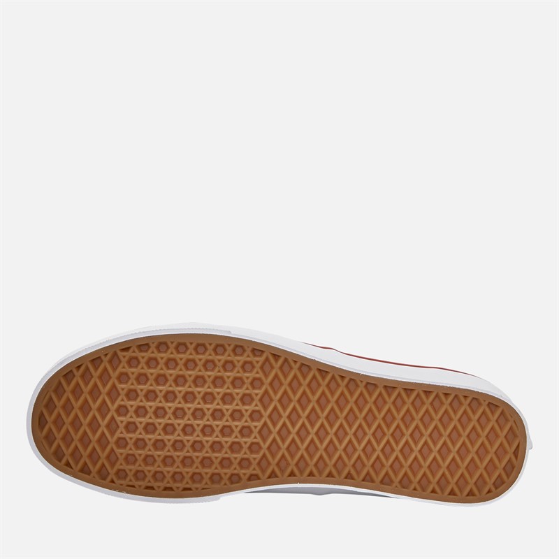 Vans Authentic Checkerboard Trainers Racing Red/White