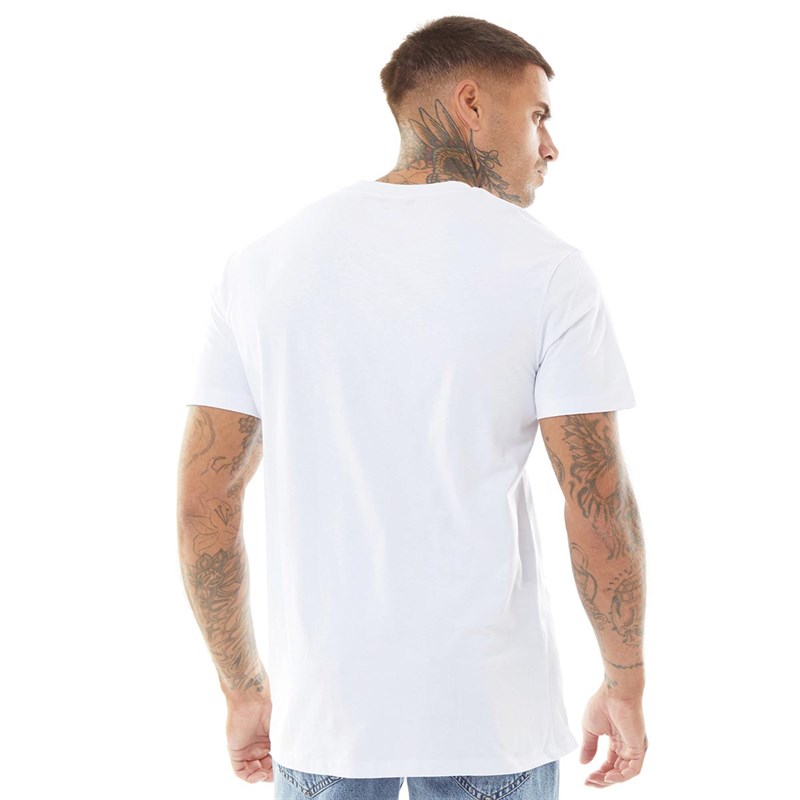 Criminal Damage Męskie Arch College T-shirty Biały