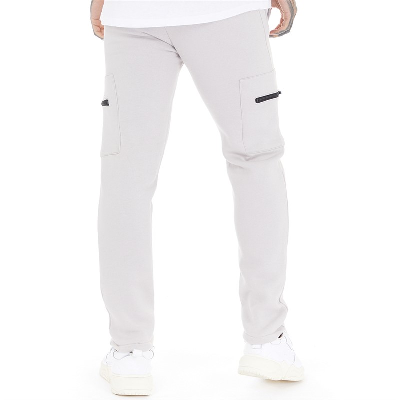 Criminal Damage Mens Dalston Joggers Light Grey