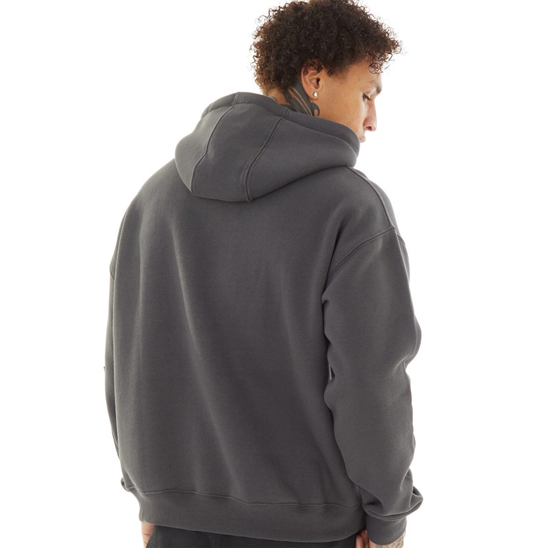 Criminal Damage Mens Dalston Hoodie Charcoal