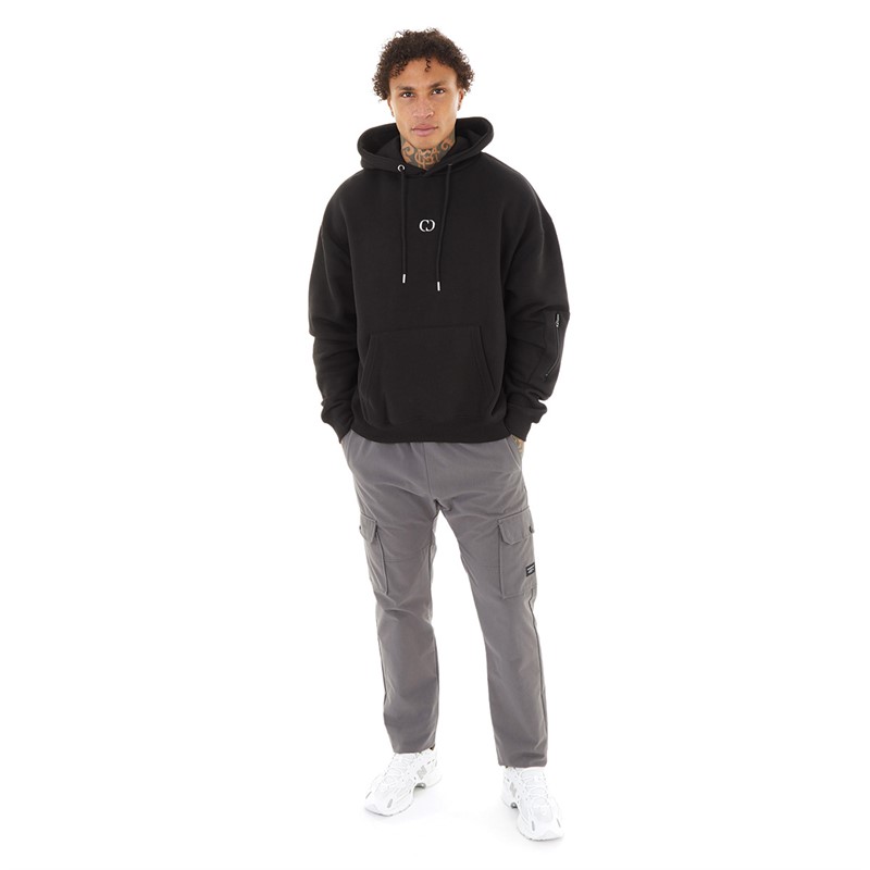 Criminal Damage Mens Dalston Hoodie Black