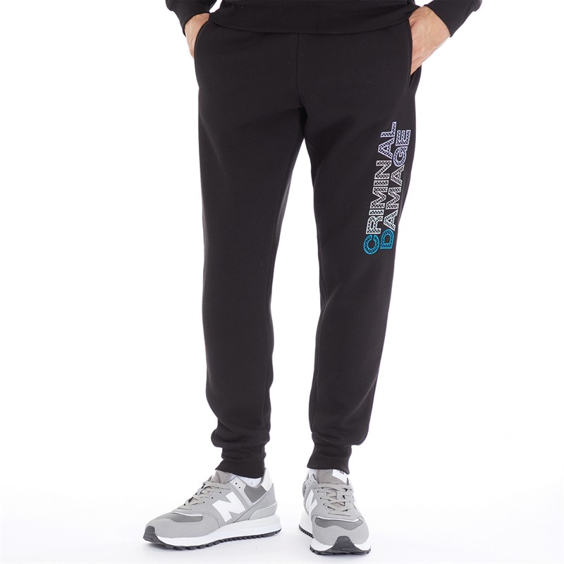 Buy Criminal Damage Mens Manner Joggers Black